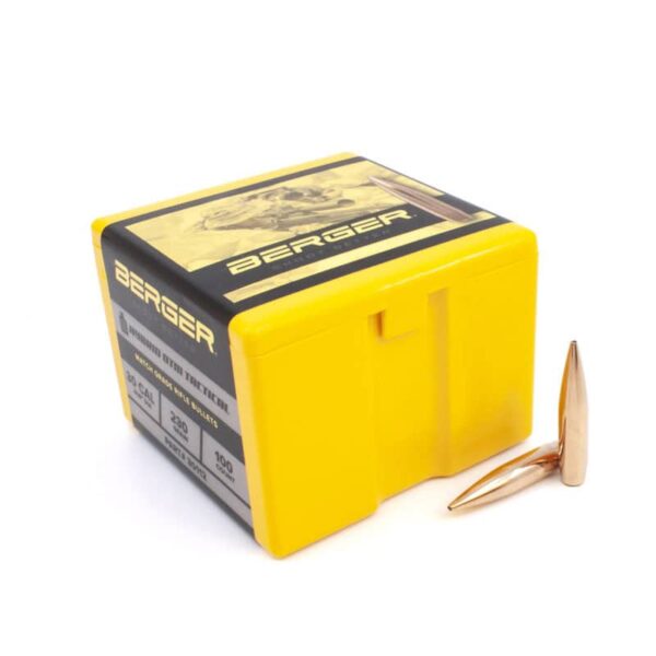 Berger 30 Caliber 230 Grain Hybrid OTM Tactical Rifle Bullet Box of 100 - Image 2