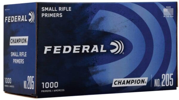 Federal Small Rifle Primers #205 Box of 1000
