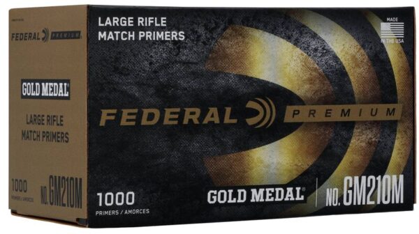 Federal Gold Medal Large Rifle Primer #210M - Box of 1000