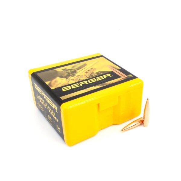 Berger 25 Caliber 135 Grain Long Range Hybrid Target Rifle Bullet Box of 100 - Image 2